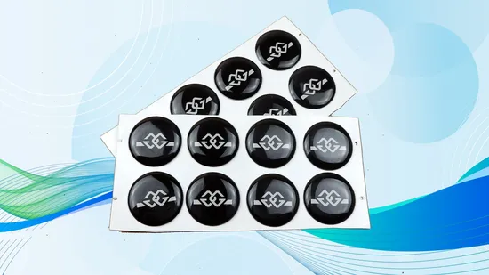 Stampa di adesivi epossidici per adesivi a cupola